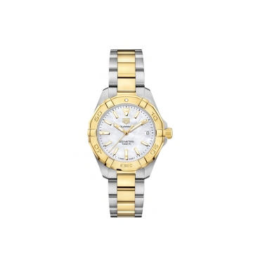 TAG Heuer Aquaracer Quartz 32mm, Mother of Pearl Dial Steel and Gold Bracelet
