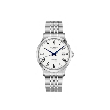 Longines Record Automatic  40mm White Dial Stainless Steel Bracelet