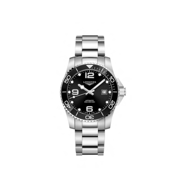 Longines Hydroconquest  41mm Black Dial Stainless Steel Bracelet