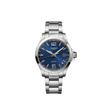 Longines Conquest GMT  41mm Blue Dial Stainless Steel Bracelet