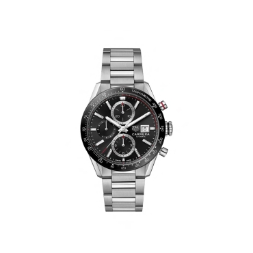 TAG Heuer Carrera Automatic 41mm, Black Dial Stainless Steel Bracelet