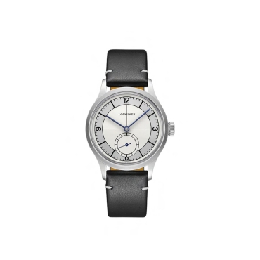 Longines Heritage Classic  38.5mm White Dial Back Leather Strap