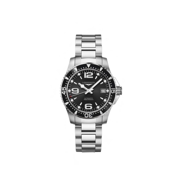Longines Hydroconquest  39mm Black Dial Stainless Steel Bracelet