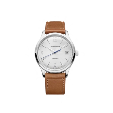Jaeger-LeCoultre Master Control Date  40mm Silver Dial Tan Leather Strap