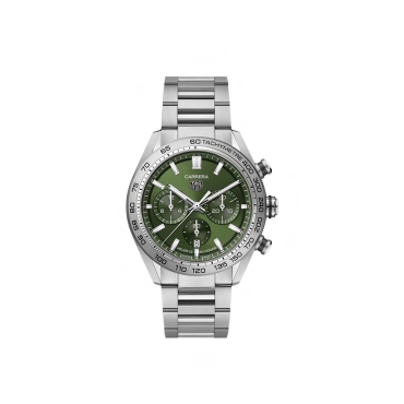 TAG Heuer Carrera Automatic 44mm, Green Dial Stainless Steel Bracelet
