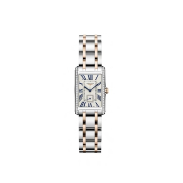 Longines DolceVita 20.80mm Silver Dial  Stainless Steel Bracelet and18k Rose Gold