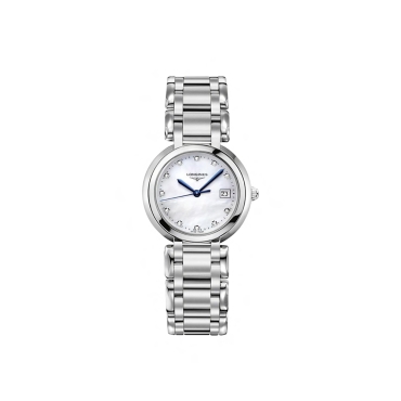 Longines PrimaLuna 30mm White Mother-of-Pearl Dial  Stainless Steel Bracelet