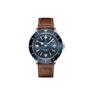 Breitling Superocean Heritage '57 Blue Dial Brown Leather Strap