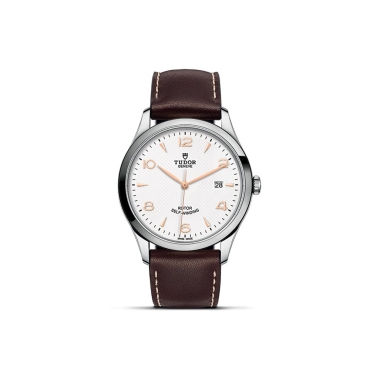 TUDOR 1926 41mm White Dial Brown Leather Strap