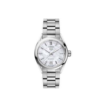 TAG Heuer Carrera  White Dial 29mm  Stainless Steel