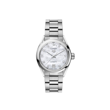 TAG Heuer Carrera  White Dial 29mm  Stainless Steel Bracelet