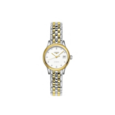 Longines Flagship  26mm White Dial  Steel and Yellow Gold Bracelet