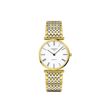Longines La Grande Classique 36mm White Dial Stainless Steel and Yellow Gold Bracelet