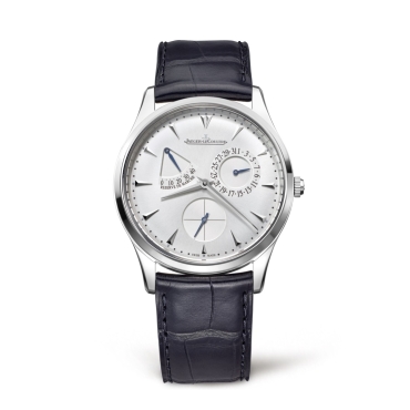 Jaeger-LeCoultre Master Ultra Thin Power Reserve 39mm Stainless Steel Black Leather Strap
