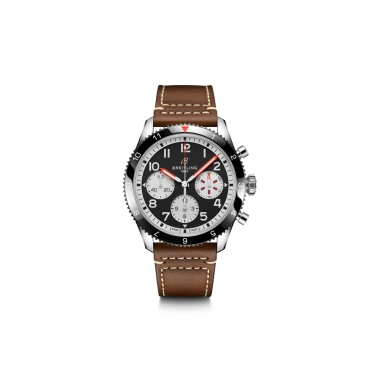 Breitling Classic AVI Chronograph 42 Mosquito Brown Leather Strap