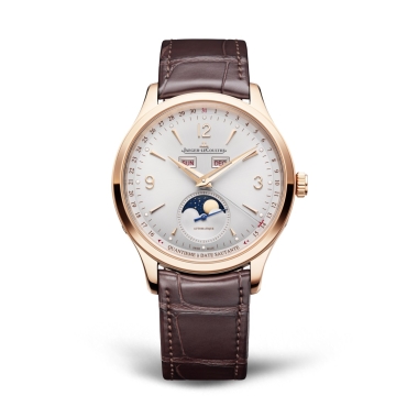 Jaeger-LeCoultre Master Control Calendar Rose Gold Brown Leather Strap