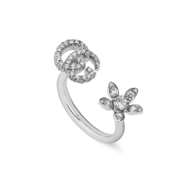 Gucci Flora 18ct White Gold Diamond Ring