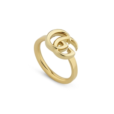 Gucci 18ct Yellow Gold GG Running Double G Ring
