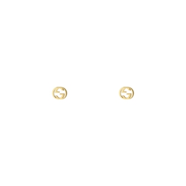 Gucci 18ct Yellow Gold Interlocking G Earrings