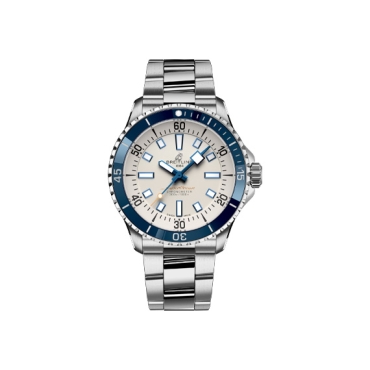 Breitling Superocean Automatic Silver Dial Stainless Steel Bracelet