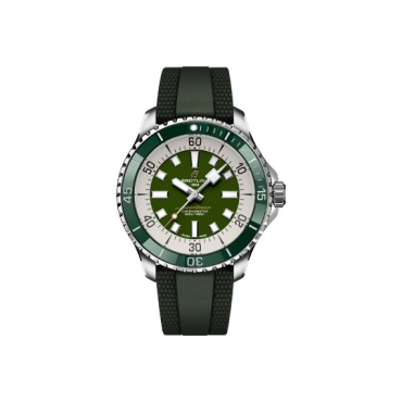 Breitling Superocean Automatic 42 Green Dial Green Rubber Strap