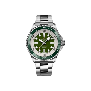 Breitling Superocean Automatic 42 Green Dial Stainless Steel Strap