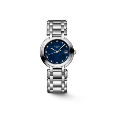 Longines PrimaLuna 30mm Blue Dial Stainless Steel Strap