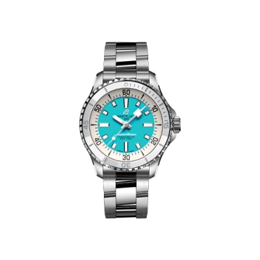 Breitling Superocean III Automatic 36mm Turquoise Dial Turquoise Rubber Strap