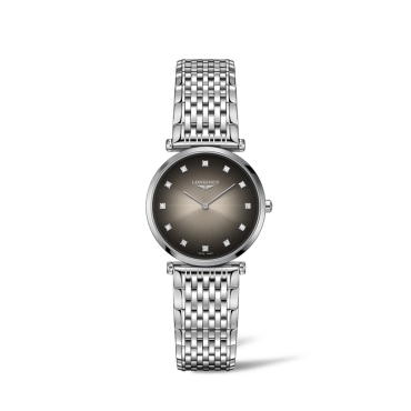 Longines La Grande Classique Stainless Steel Bracelet Grey Diamond Dot Dial