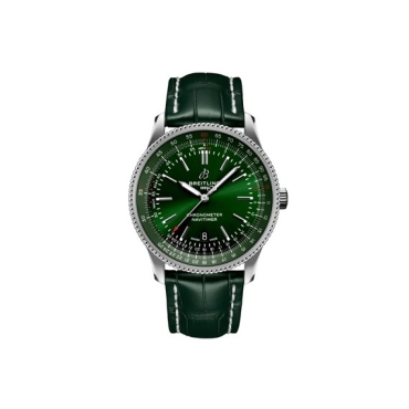 Breitling Navitimer Automatic 41 Green Dial Green Alligator Leather Strap