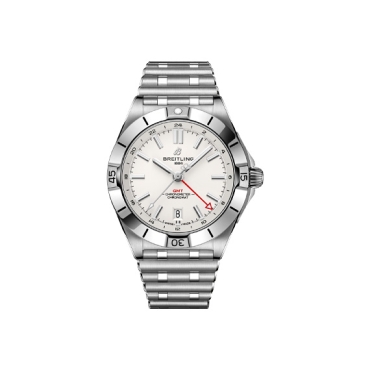 Breitling Chronomat Automatic GMT 40 White Dial Stainless Steel Bracelet