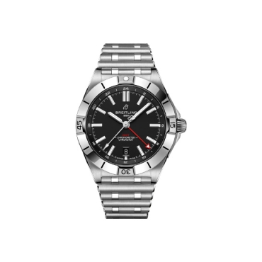 Breitling Chronomat Automatic GMT 40 Black Dial Stainless Steel Bracelet