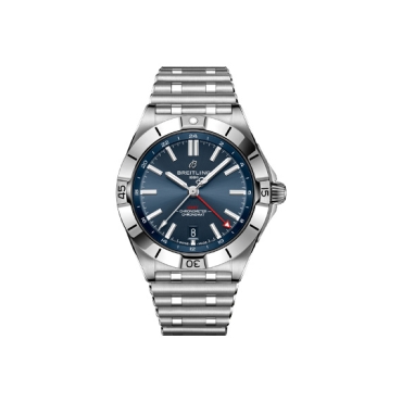 Breitling Chronomat Automatic GMT 40 Blue Dial Stainless Steel Bracelet