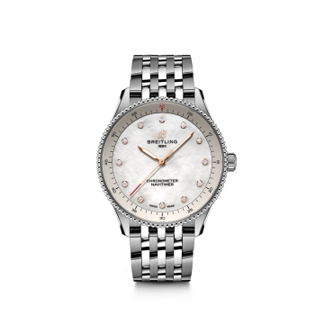Breitling Navitimer 32 Mother of Pearl Dial with Diamonds Stainless Steel Bracelet