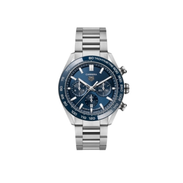 TAG Heuer Carrera Chronograph 44mm Blue Dial Steel and Ceramic