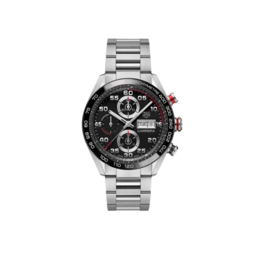 TAG Heuer Carrera Chronograph 44mm Black Dial Steel and Ceramic