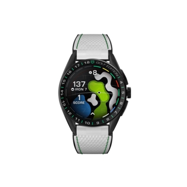 Tag Heuer Connected Golf Edition Titanium Case White and Green Rubber Strap
