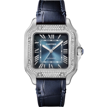 Santos de Cartier Watch, Medium Model, Mechanical Movement With Automatic Winding