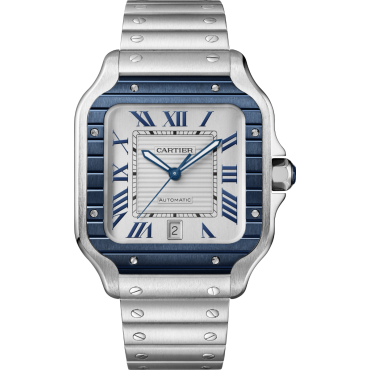 Santos de Cartier watch, Large model, Manufacture Mechanical Movement, Automatic, Steel