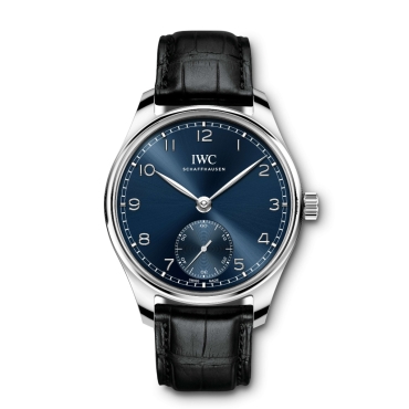 IWC Portugieser Automatic 40.4mm Blue Dial Black Leather Strap