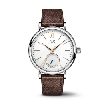 IWC Portofino Pointer Date 39mm Stainless Steel Brown Leather Strap