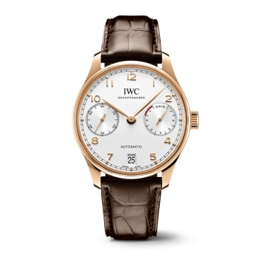 IWC Portugieser Automatic 42.3mm White Dial Brown Leather Strap