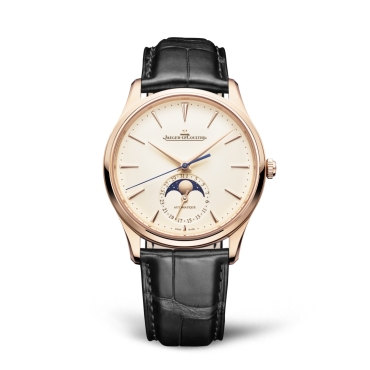 Jaeger-LeCoultre Master Ultra Thin Moon 39mm Rose Gold Black Alligator Leather