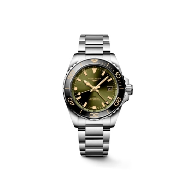 Longines Hydroconquest GMT Automatic 41mm Green Dial Stainless Steel Bracelet
