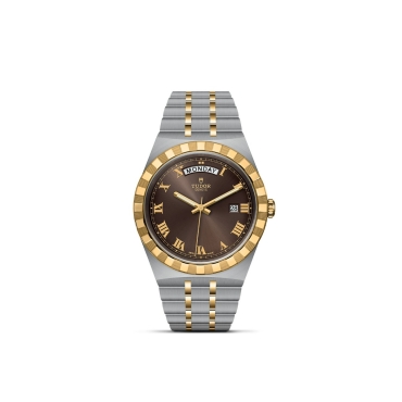 TUDOR Royal 41mm Brown Dial Steel and Yellow Gold Bracelet