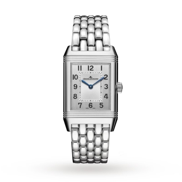 Jaeger-LeCoultre Reverso  Classic Medium Duetto, Silver Dial Stainless Steel Bracelet