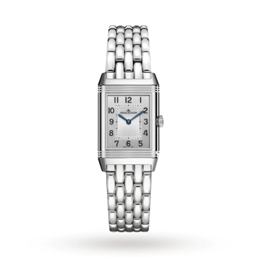 Jaeger-LeCoultre Reverso Classic  Small Duetto, Silver Dial Stainless Steel Bracelet