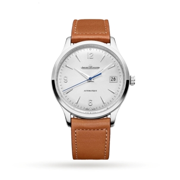 Jaeger-LeCoultre Master Control Date  40mm Silver Dial Tan Leather Strap