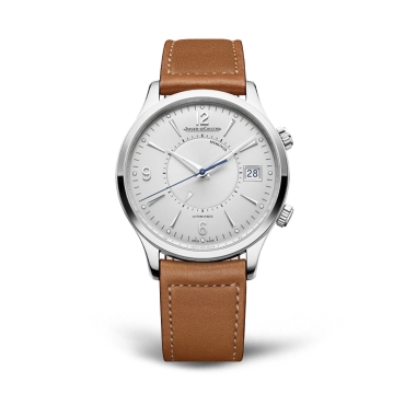 Jaeger-LeCoultre Master Control Memovox  39mm Silver Dial Tan Leather Strap