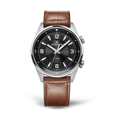 Jager-LeCoultre Polaris   Automatic 41mm, Black Dial  Brown Leather Strap